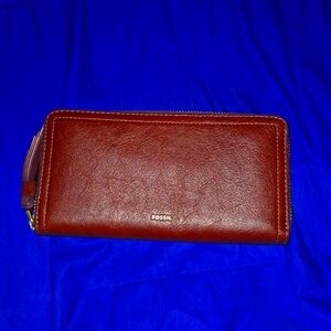 Fossil Leather Clutch